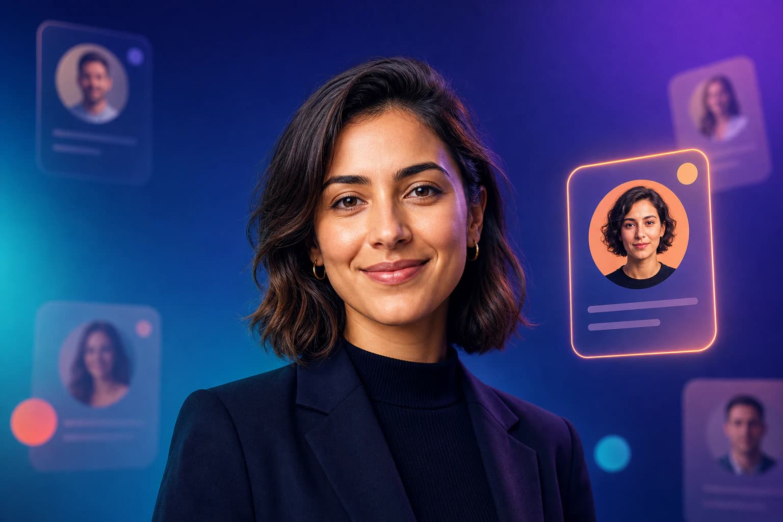 Confident professional with a polished, studio-quality LinkedIn profile photo on a neutral background